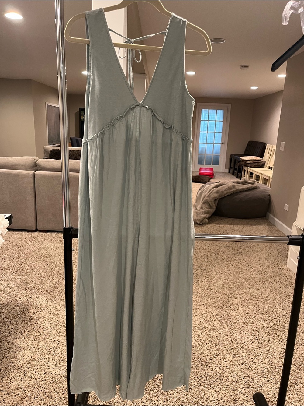 American Eagle Outfitters Light Sage Green romper